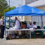 Le stand FFPLUM est bien fréquenté, sur le thème "Voler au Féminin"