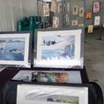 Aquarelles sur le thème de l'aéronautique