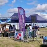 Un nombreux public au point d'accueil pour les vols découverte (baptêmes)