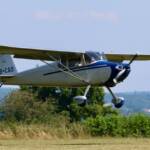 A l'arrivée : HB-CAO : Cessna C-170 de 1950 basé à Lausanne