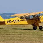 Quelques avions belges : ici un Piper J3 (OO-CEK)