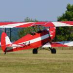 Au roulage : un Stampe S.V.4 A habitué de notre plateforme (F-BBUU)